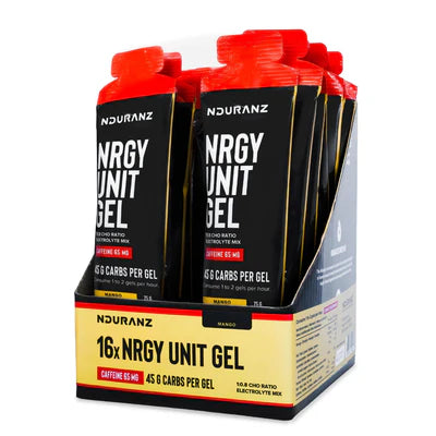 Nduranz - Nrgy Unit Gel med Koffein BOX - 16 x 75g