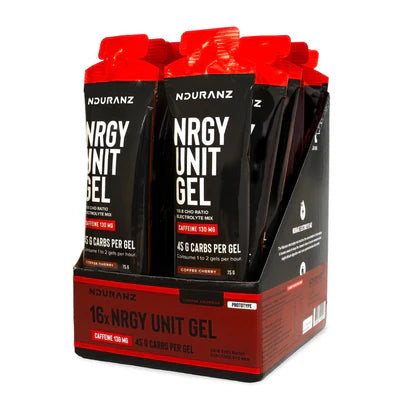 Nduranz - Nrgy Unit Gel med Koffein BOX - 16 x 75g